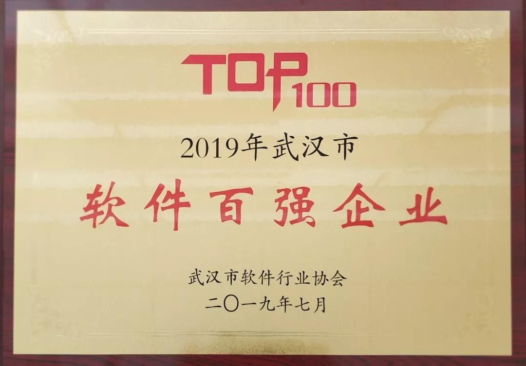 Z6尊龙集团官方网站升级荣获2019年武汉市软件百强企业榜单第一名